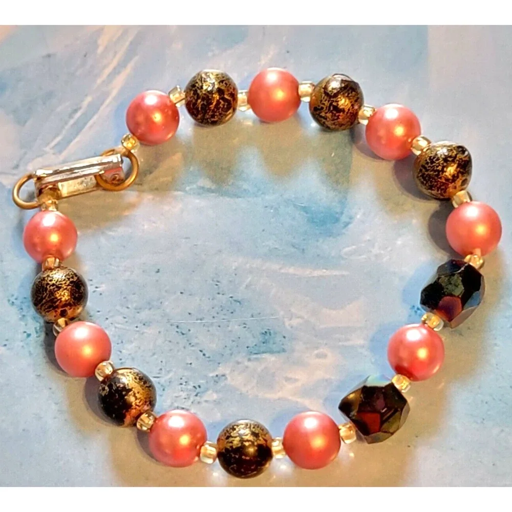 Vintage‎ Beaded Bracelet 6.5